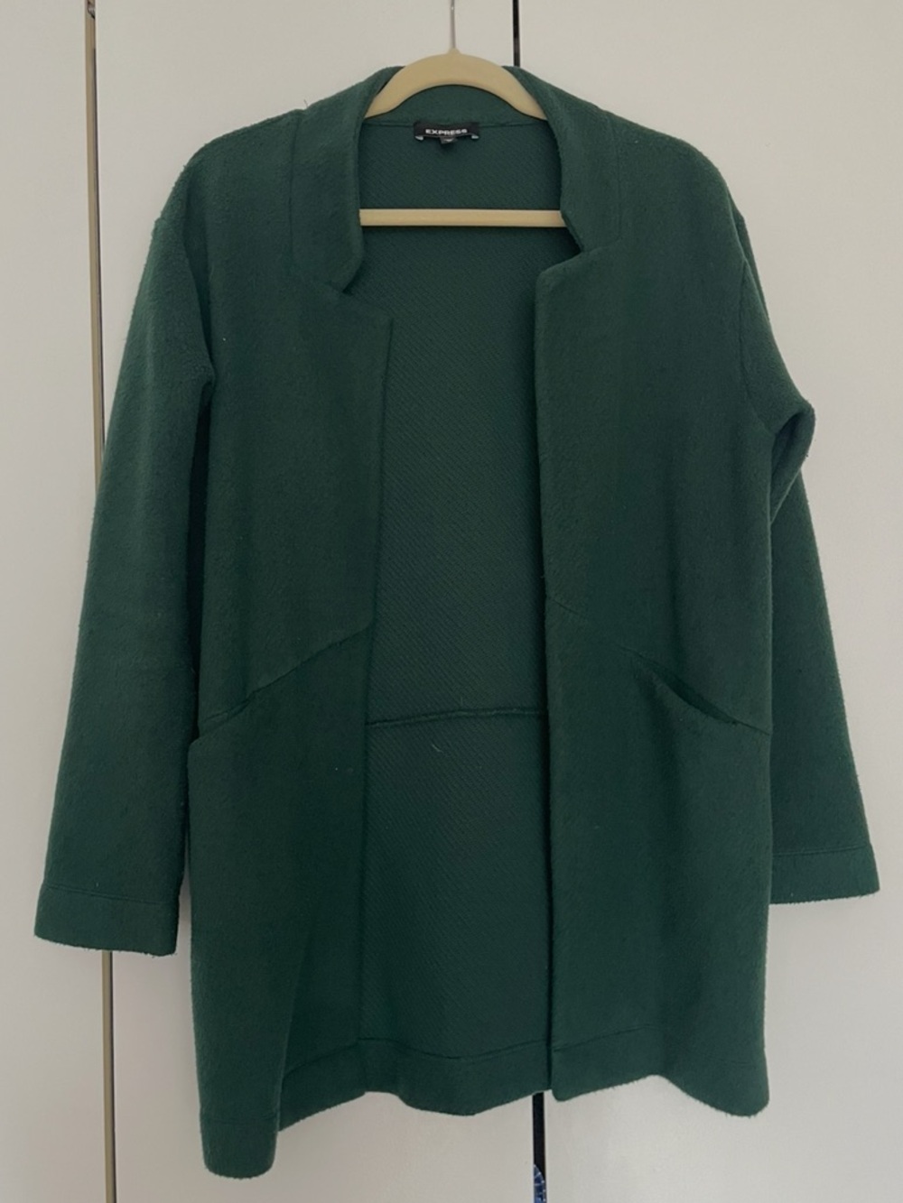 Express Green Sweater Jacket Size XS